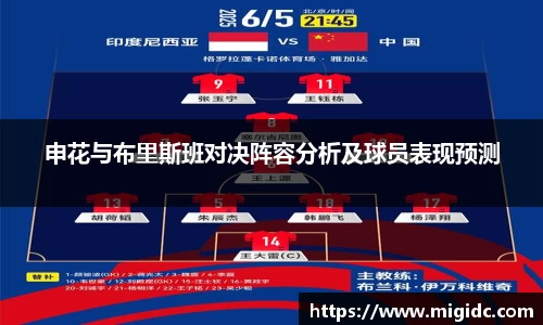 申花与布里斯班对决阵容分析及球员表现预测